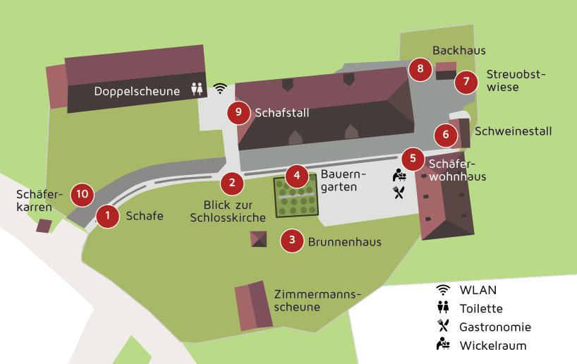Die Alte Sch&auml;ferei Ahorn ist ein besonderer Ort: Sie entstand 1713 und ist heute die letzte von ehemals 24 herrschaftlichen Gutssch&auml;fereien, die es im Coburger Land gab. Die Geb&auml;ude beherbergen das Ger&auml;temuseum des Coburger Landes. 